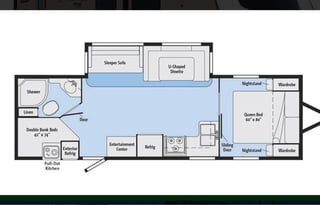 Minnie Blue is a 2018 Winnebago MinniePlus