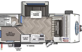 2022 Forest River RV Salem FSX 178BHSK