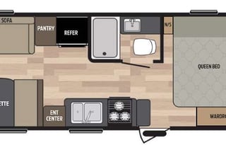2017 Keystone RV Springdale 201RDWE rear dinette