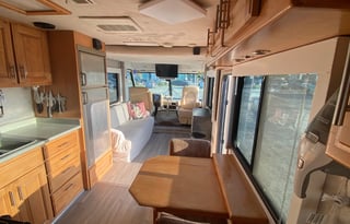 Modern and elegant Fun Bus with driver