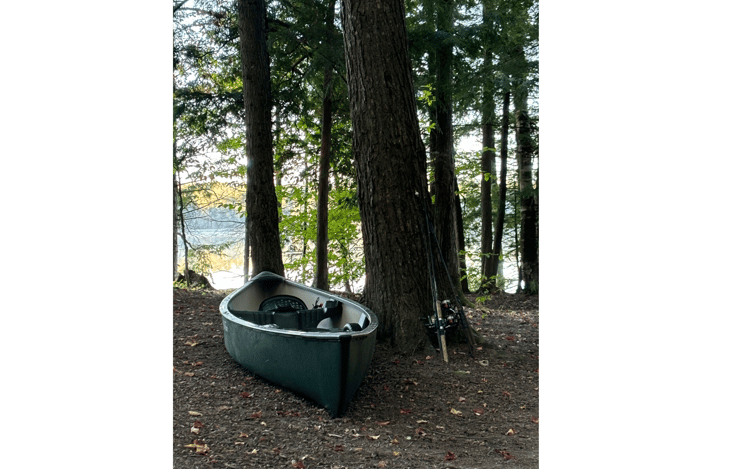 Fish or just explore nature in the add-on canoe