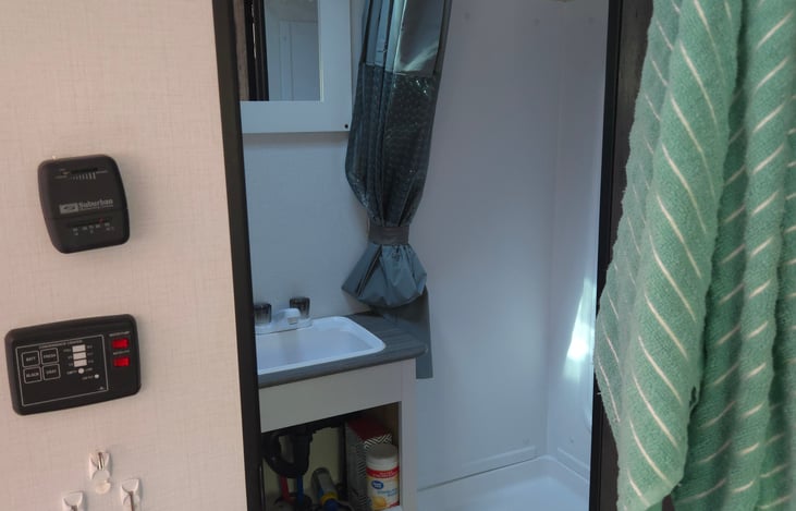 Bathroom toiletries, Towels/wash clothes, hair dryer, limited soap/shampoo