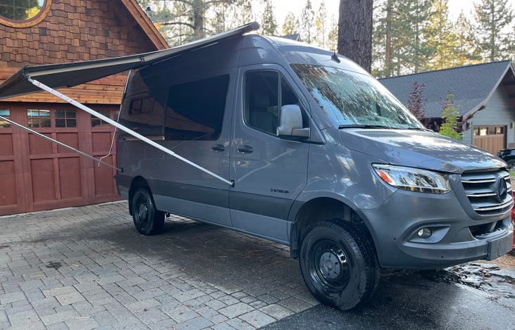 Fiamma awning creates a nice outdoor space