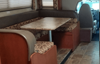 Ready go! Comes with a grill, pillows, cookware...