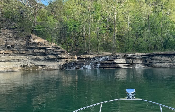 Sid Bell Falls on Beautiful Lake Cumberland