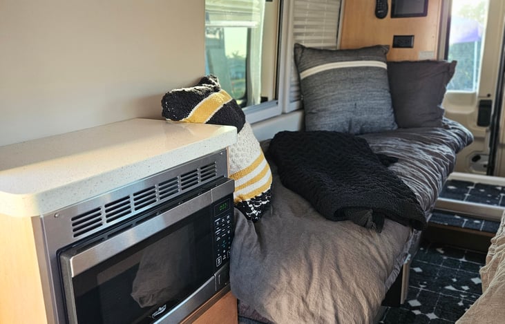 Microwave and counter space