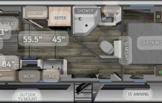 2022 Forest River Cherokee Grey Wolf 22RR w/Patio