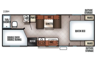 2018 Forest River Cherokee Grey Wolf Limited 22BH