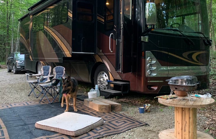 Rug and stadium chairs