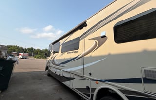 The 2 bathroom RV. No more waiting in line.
