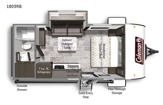 2021 Dutchmen RV Coleman Light 1805RB