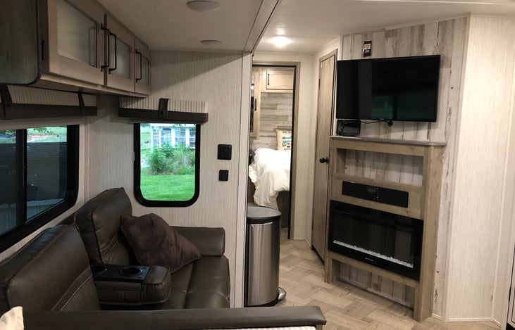 fold out couch Bluetooth stereo with indoor and outdoor speakers