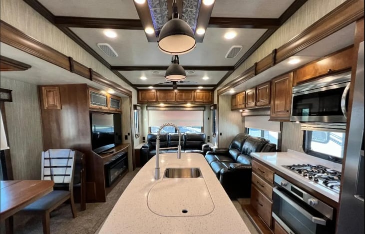 Interior from Entrance of Camper