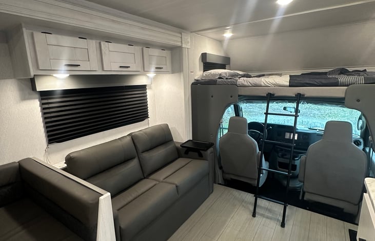 Futon style couch sleeps 2