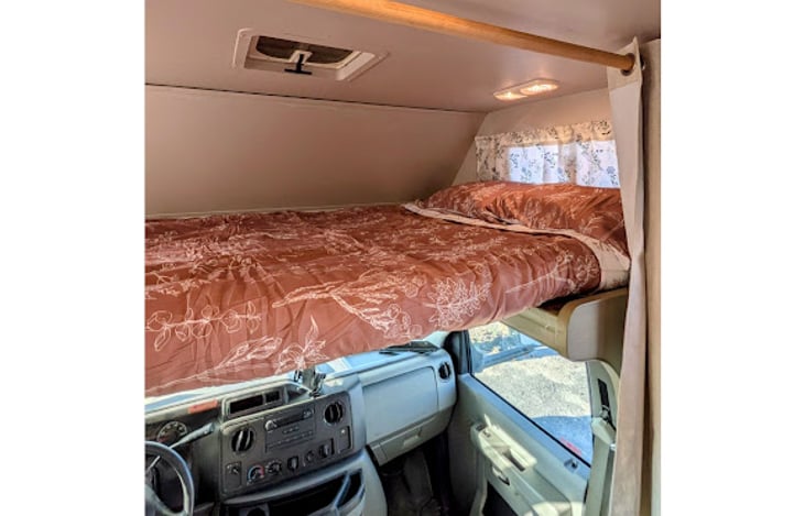 Cab-over Bed (sleeps 2)