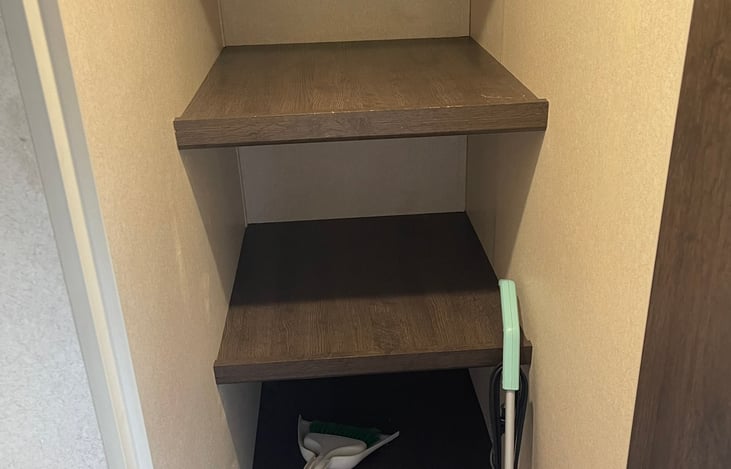 Pantry or storage located at front entrance.