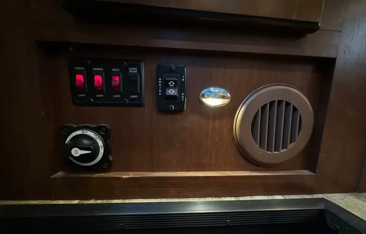 Outside Lights + Awning Control Panel