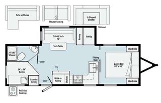 2021 Minnie Winnie with Full Size Bunks!