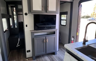The Farmhouse travel trailer.