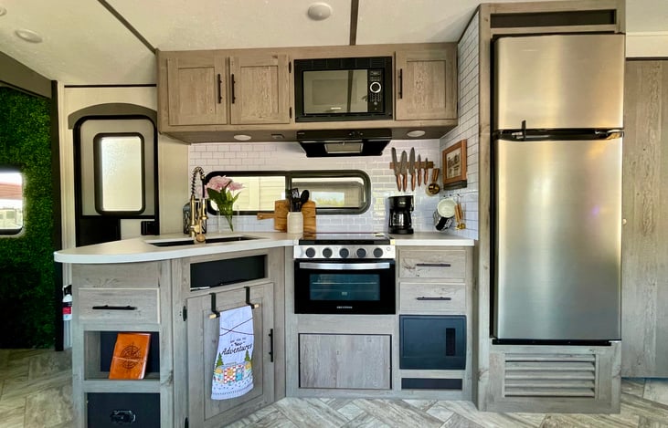 Kitchen set up for your trip