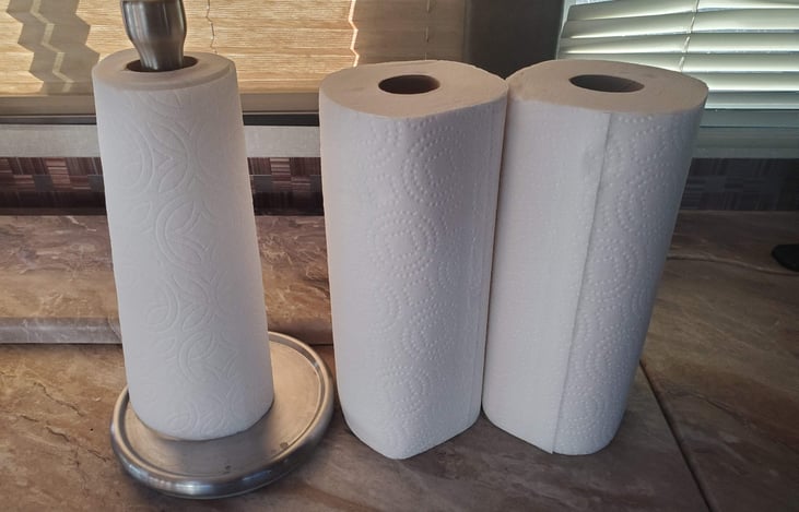 Paper towels included