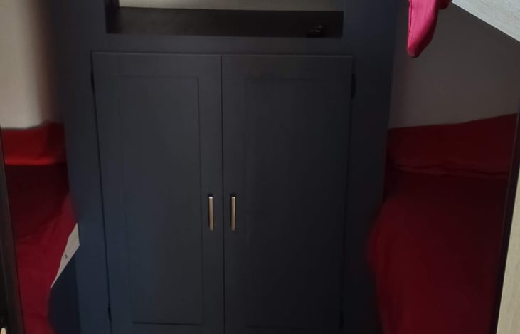 Quad bunks with storage