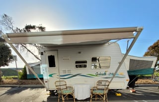 Cabana in the Oasis- Hybrid Tent Travel Trailer