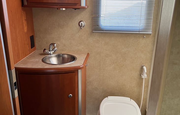 The full bedroom includes a reasonably sized shower and storage closet.  Don't forget to turn on the water heater thirty minutes before you need it!