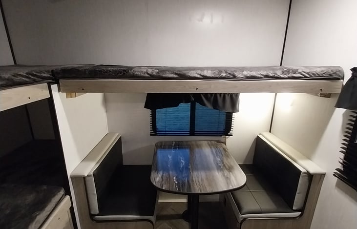 kids bunk house with own dinnette for snack time