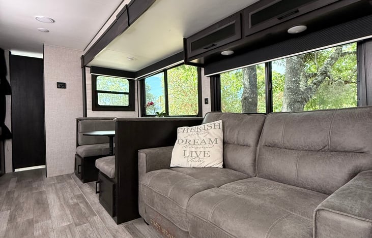 Couch folds out into a double bed