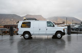 Cozy, Solar-Powered Ford Econoline Camper Van
