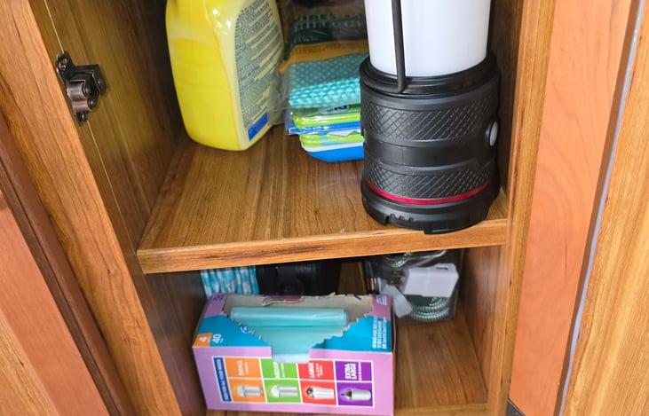 Cleaning supplies included