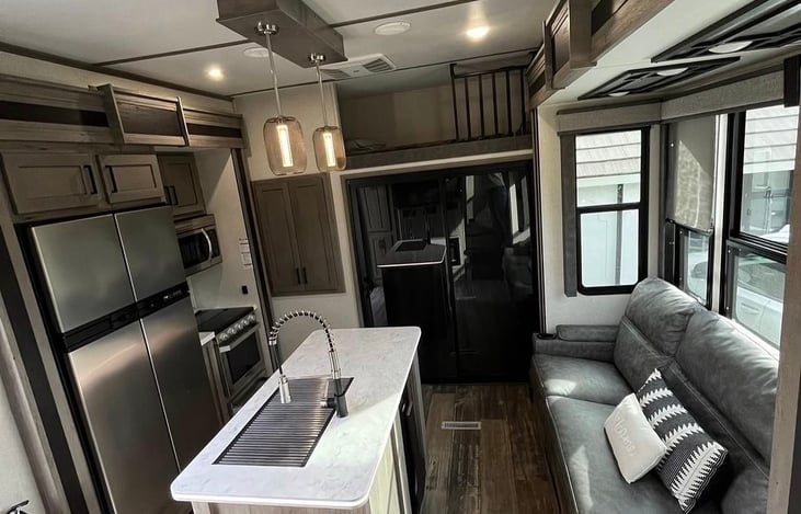 Spacious interior with premium leather seating that vibrate, heat and cool!