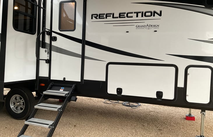 Front Door to a cozy camper!