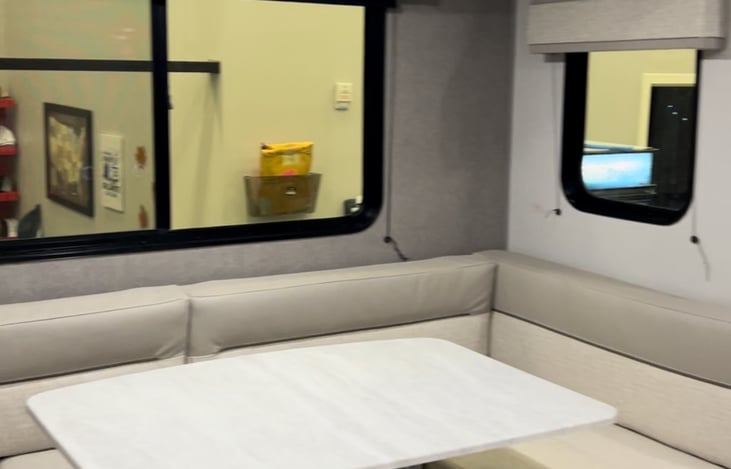 Dinette turns into a bed