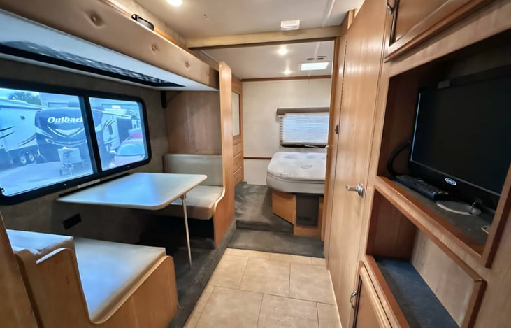 Bunk house can be used as 2 bunks or a bunk and a dining table, or just a dining table