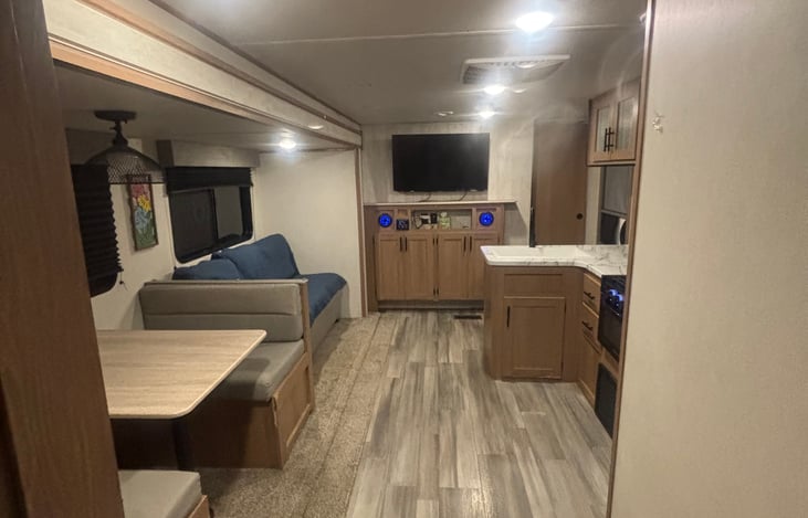 View from rear bunkhouse