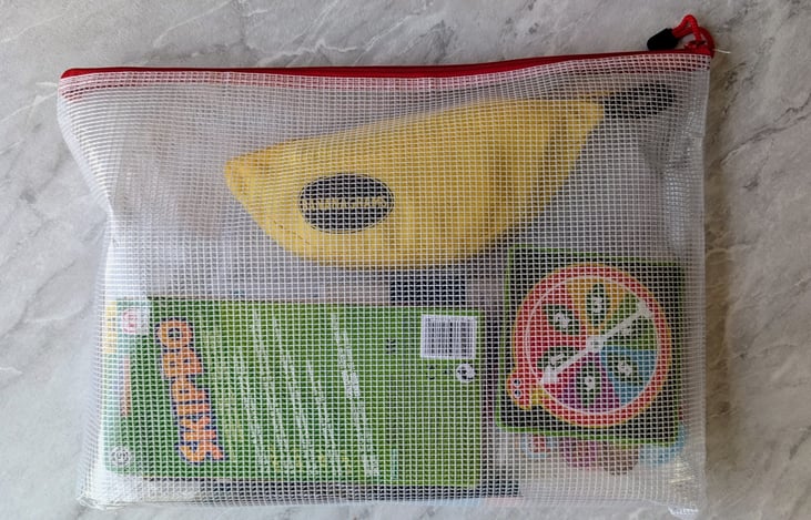 Games are in a storage bag. *included