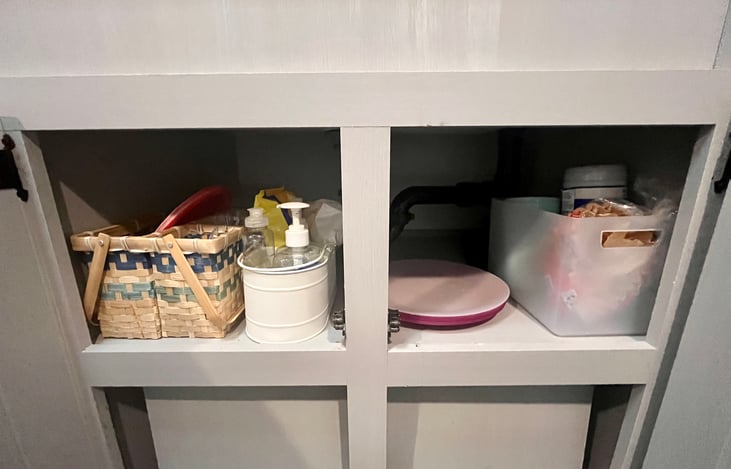 Limited paper products and cleaning supplies are included.