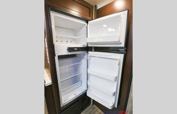 Inside of fridge and separate freezer