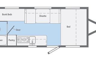 Light and easy Winnebago bunkhouse. Pet friendly