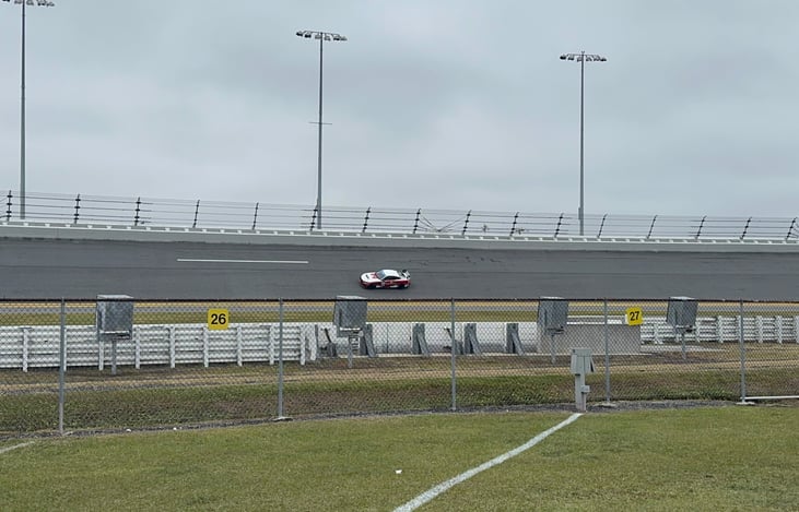 Nomadic on site for Daytona 500. No towing, no setup, just enjoy the track!