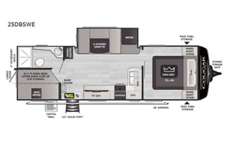 King Bed with Solar Travel Trailer