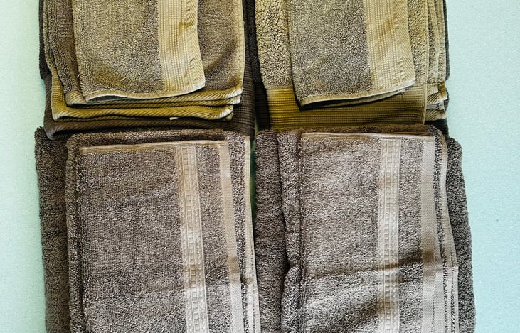A full set of linens - bath towel, hand towel and wash cloth - for each person