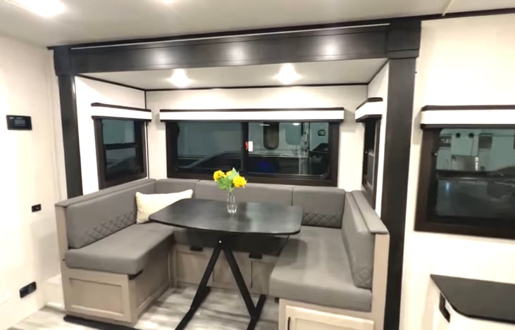 Dining area. Converted to a sleeping grown-up bed.