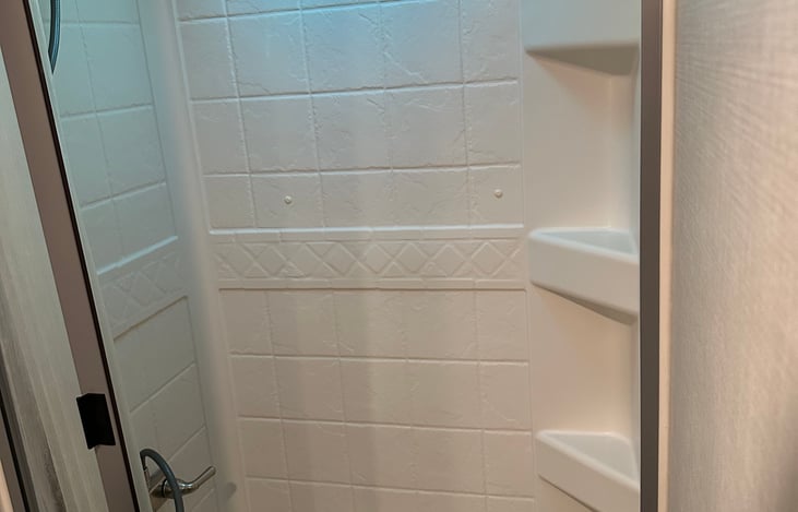 Enjoy a shower on your stay