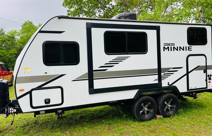 Exterior with slide retracted for travel