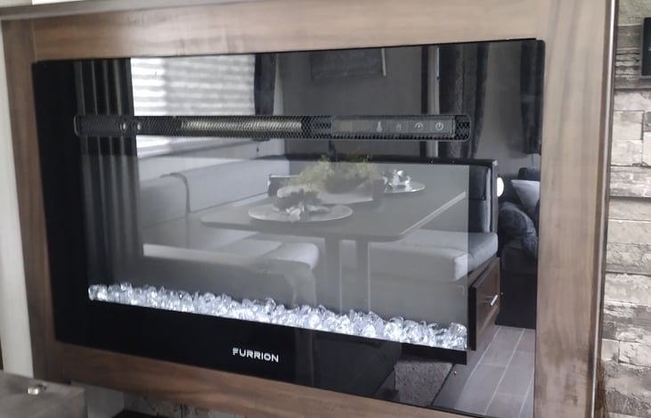 Fireplace for heat or just to enjoy the relaxing ambiance.