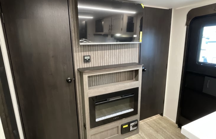 Entertainment Center and Master bed entrance