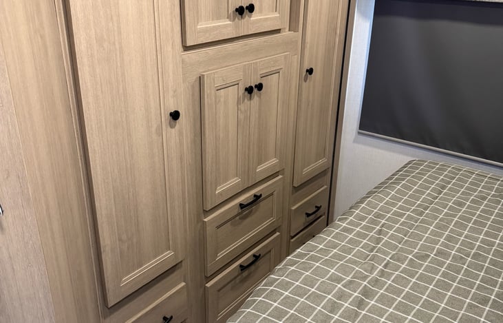 Master closet and storage space
